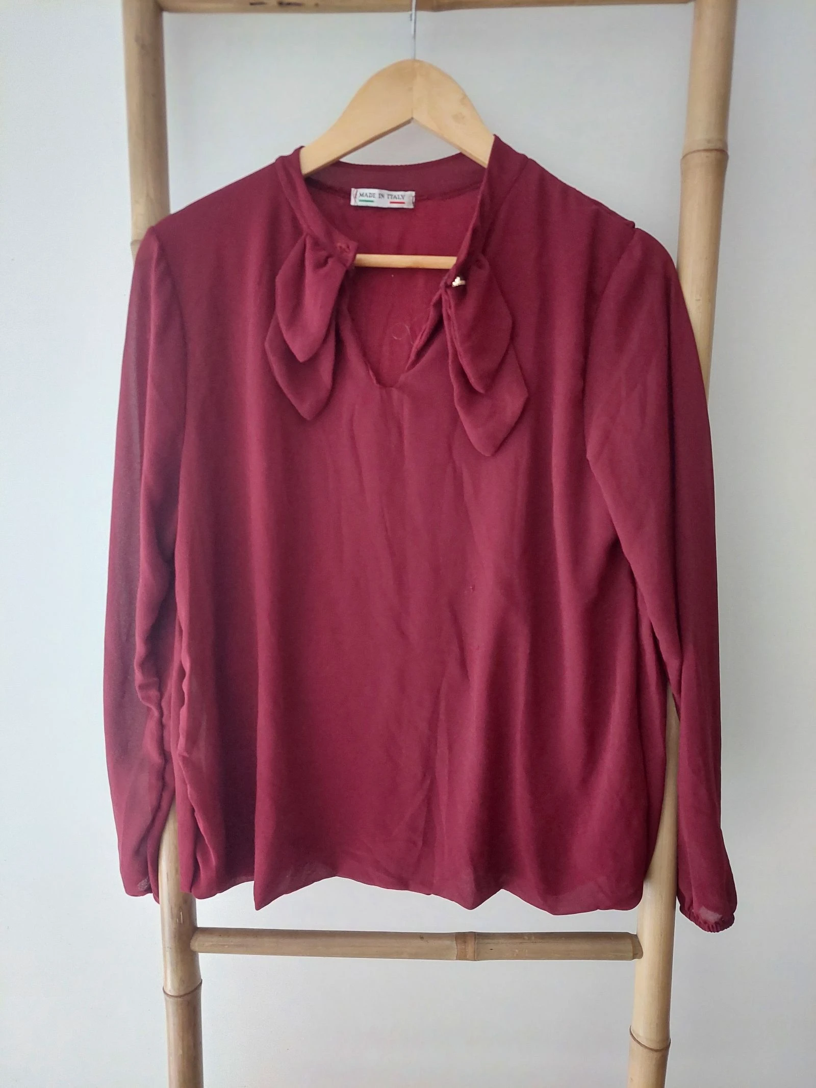 Made in Italy - Blusa bordeaux